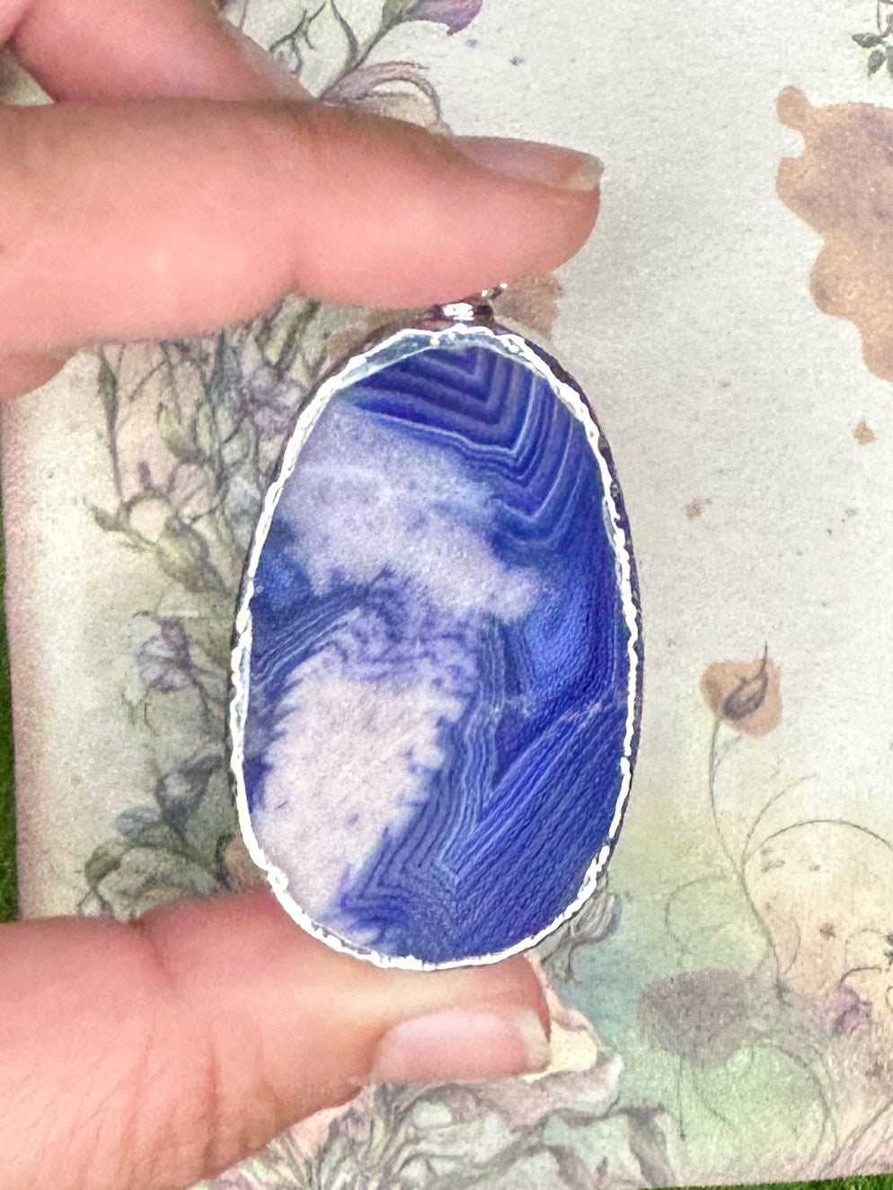 Agate Slice Pendant AS22