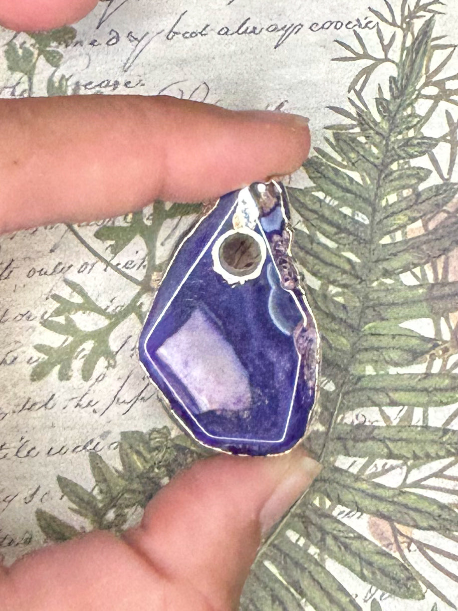 Agate Slice Pendant AS37