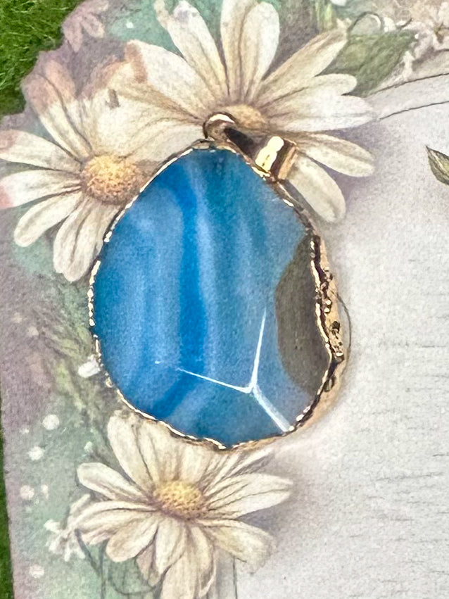 Agate Slice Pendant AS32