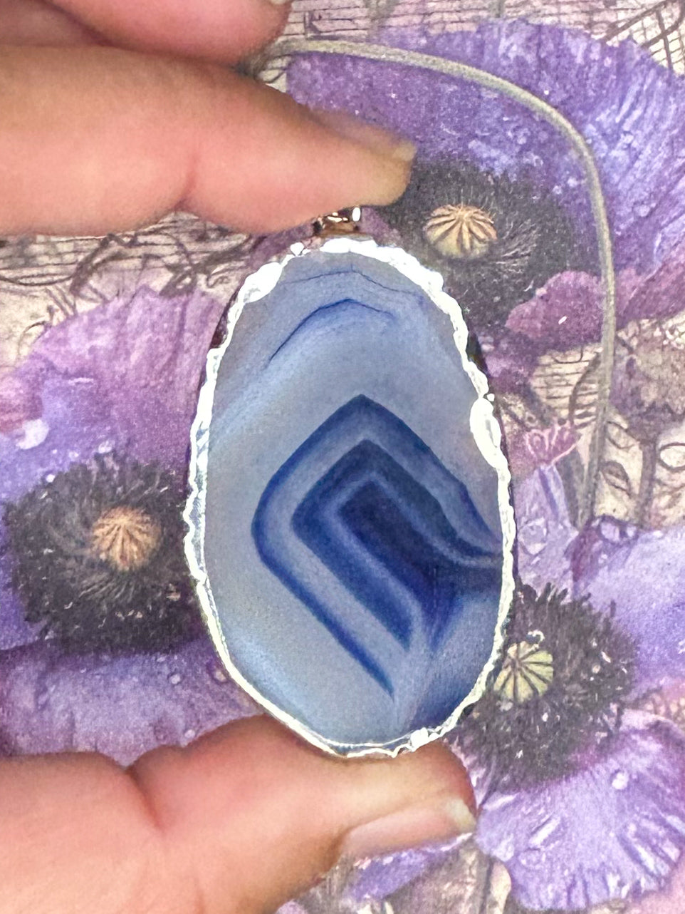 Agate Slice Pendant AS21