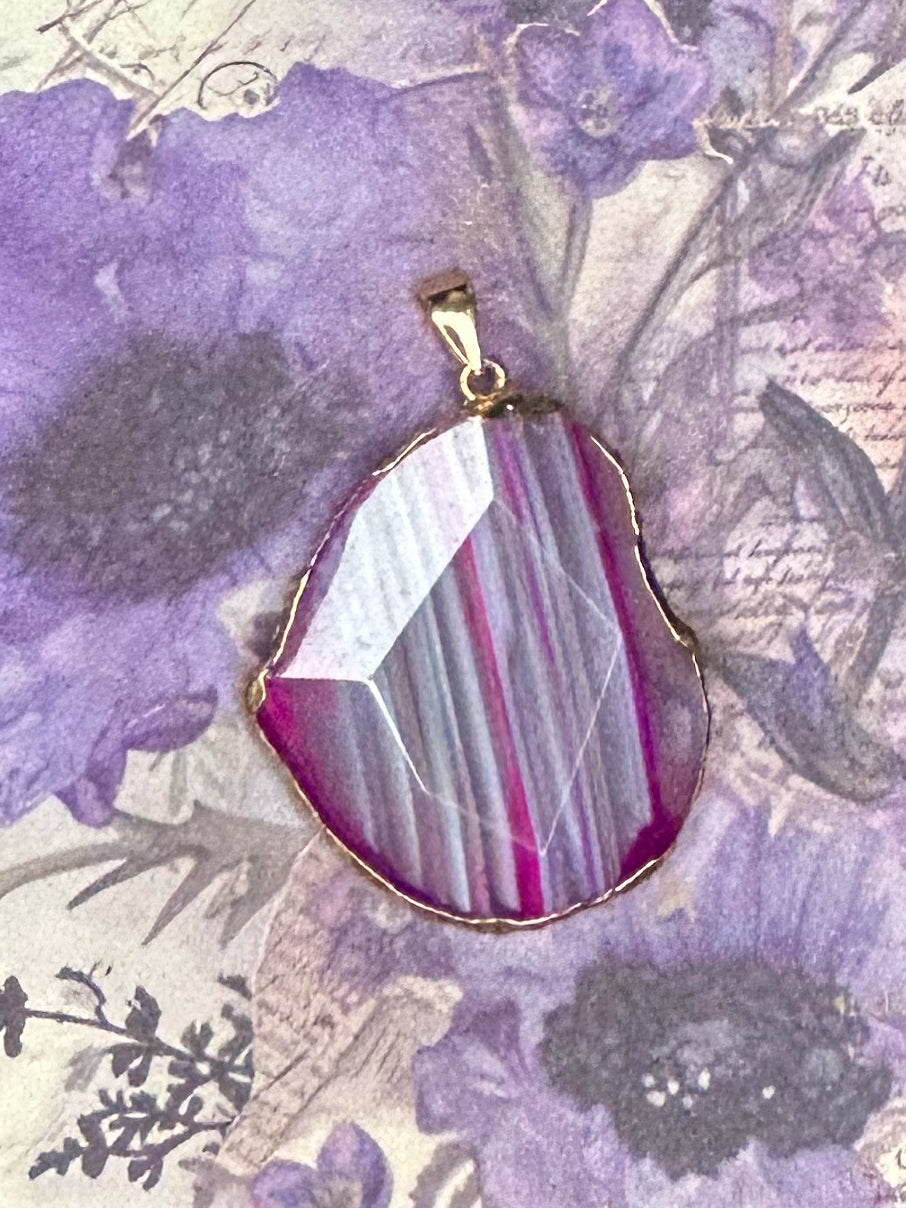 Agate Slice Pendant AS26