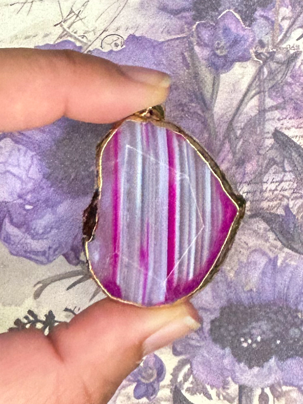 Agate Slice Pendant AS26