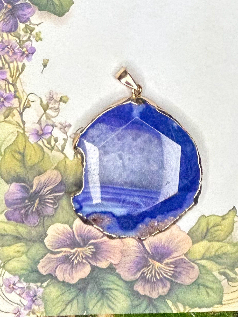Agate Slice Pendant AS23