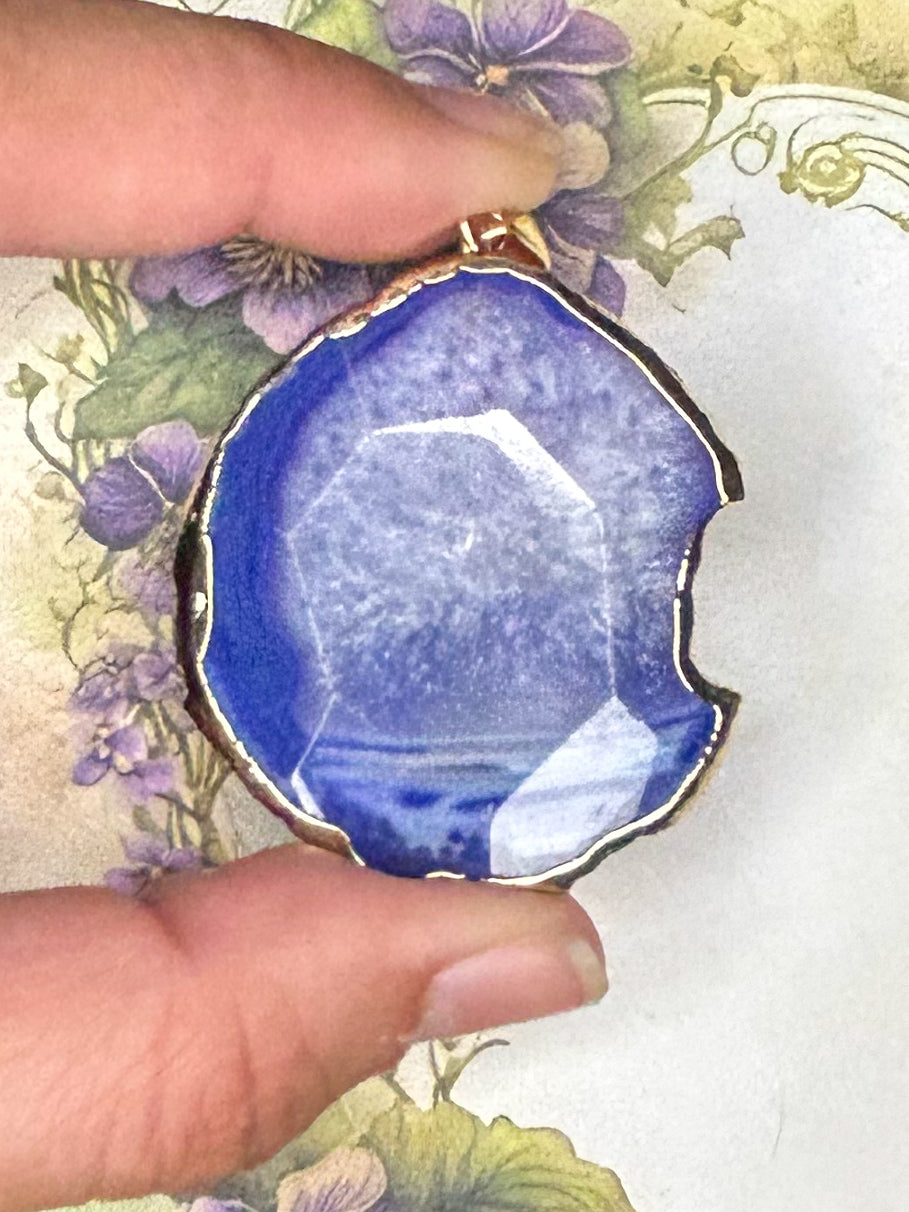 Agate Slice Pendant AS23