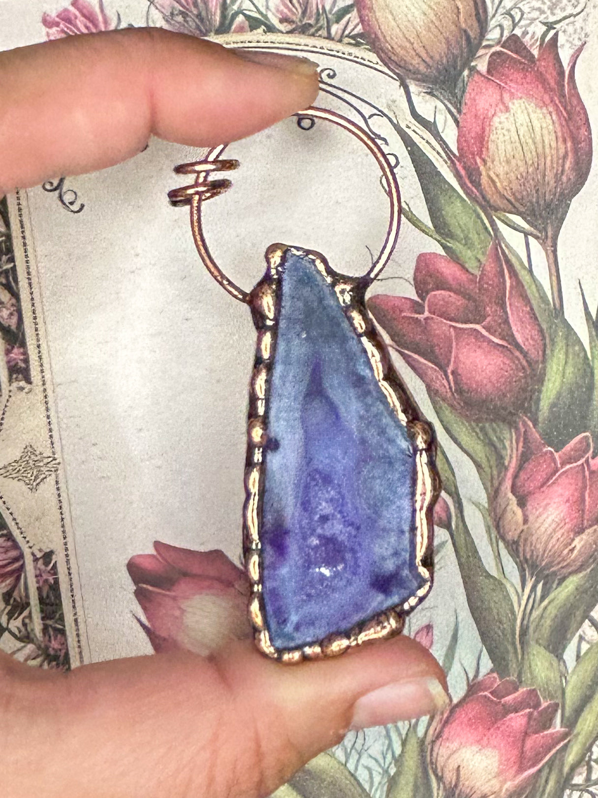 Agate Slice Pendant AS02