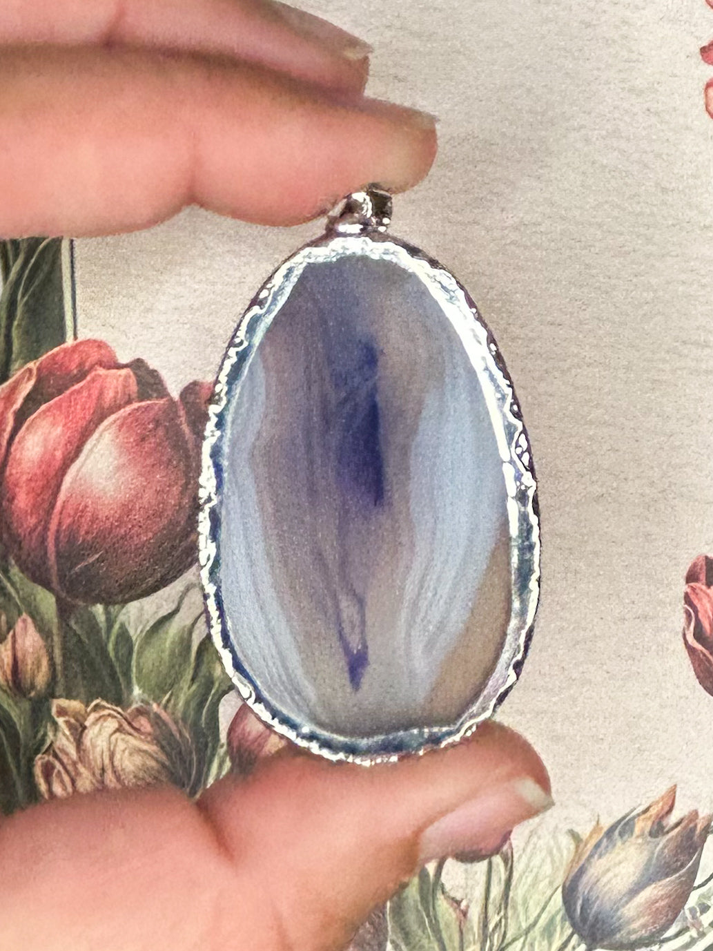 Agate Slice Pendant AS14