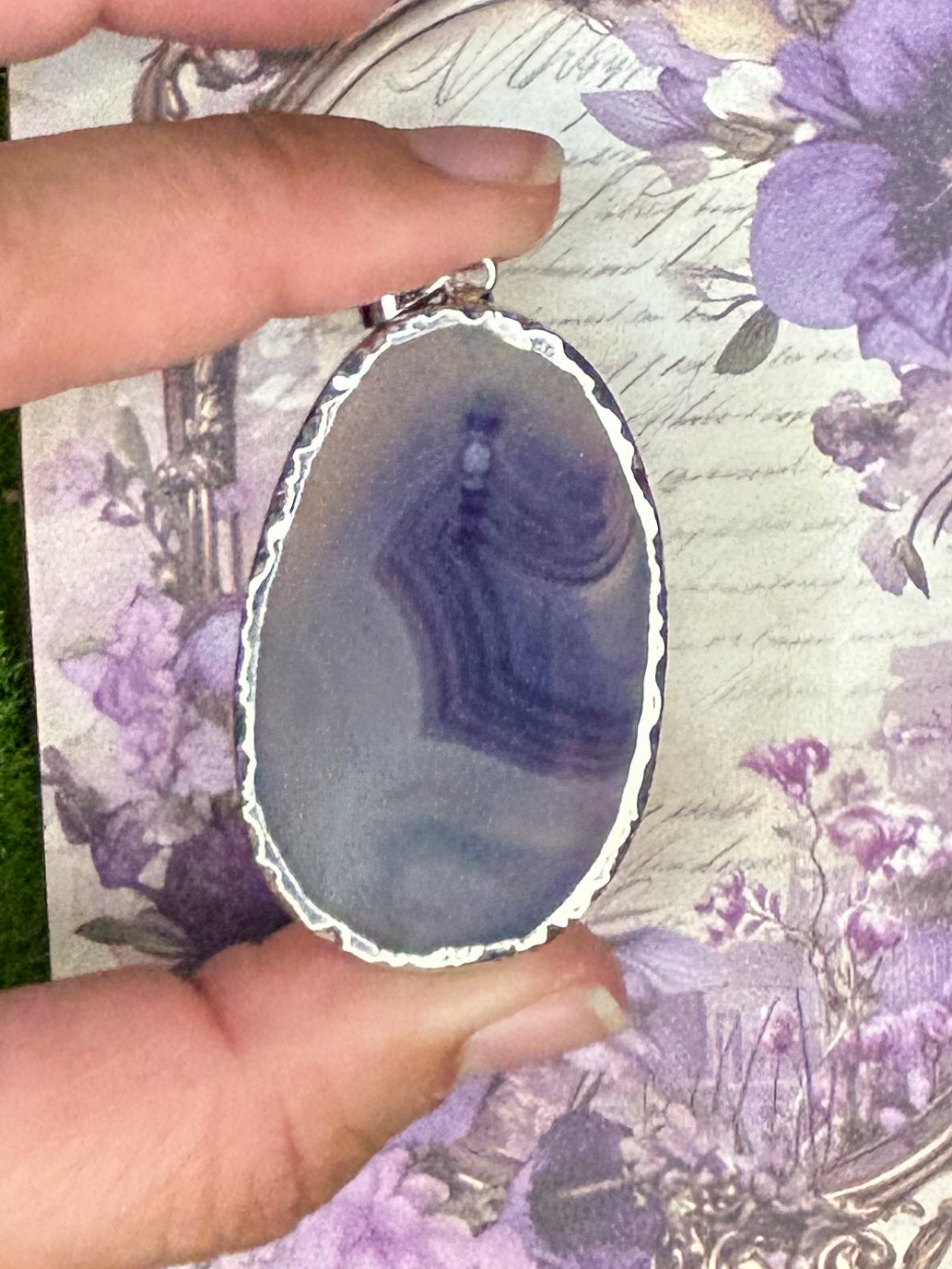 Agate Slice Pendant AS13