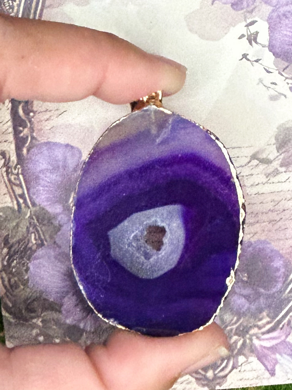 Agate Slice Pendant AS10