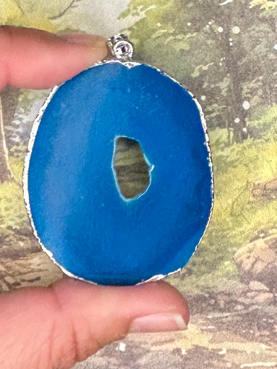 Agate Slice Pendant AS04