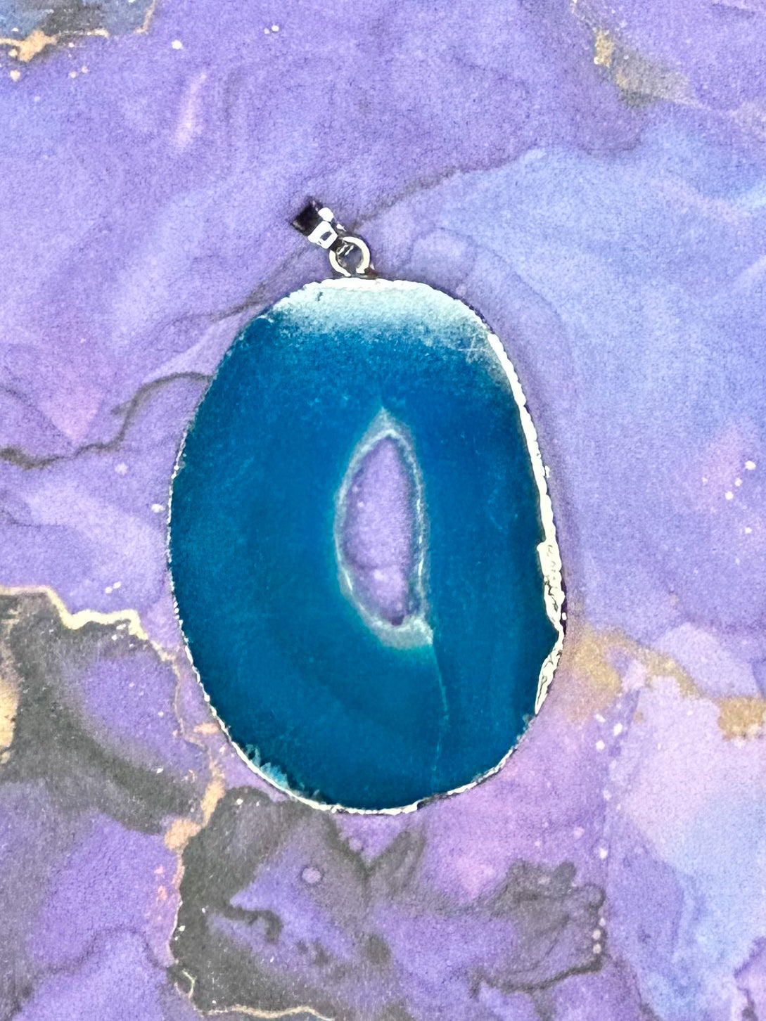 Agate Slice Pendant AS06