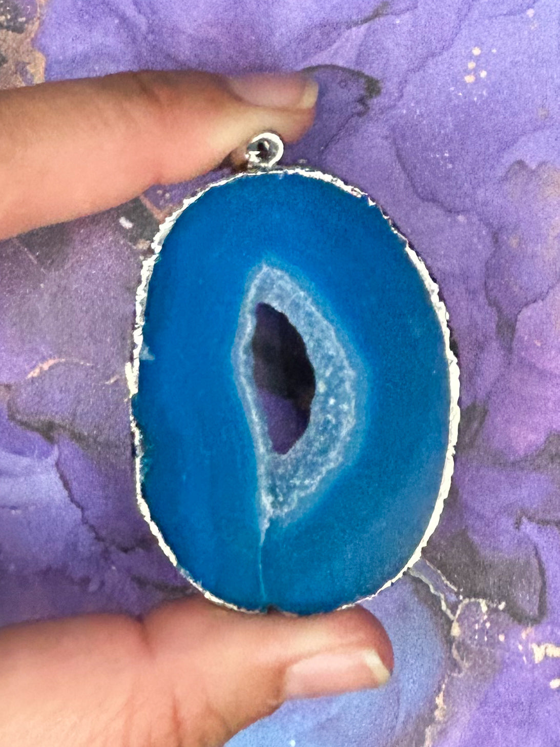 Agate Slice Pendant AS06