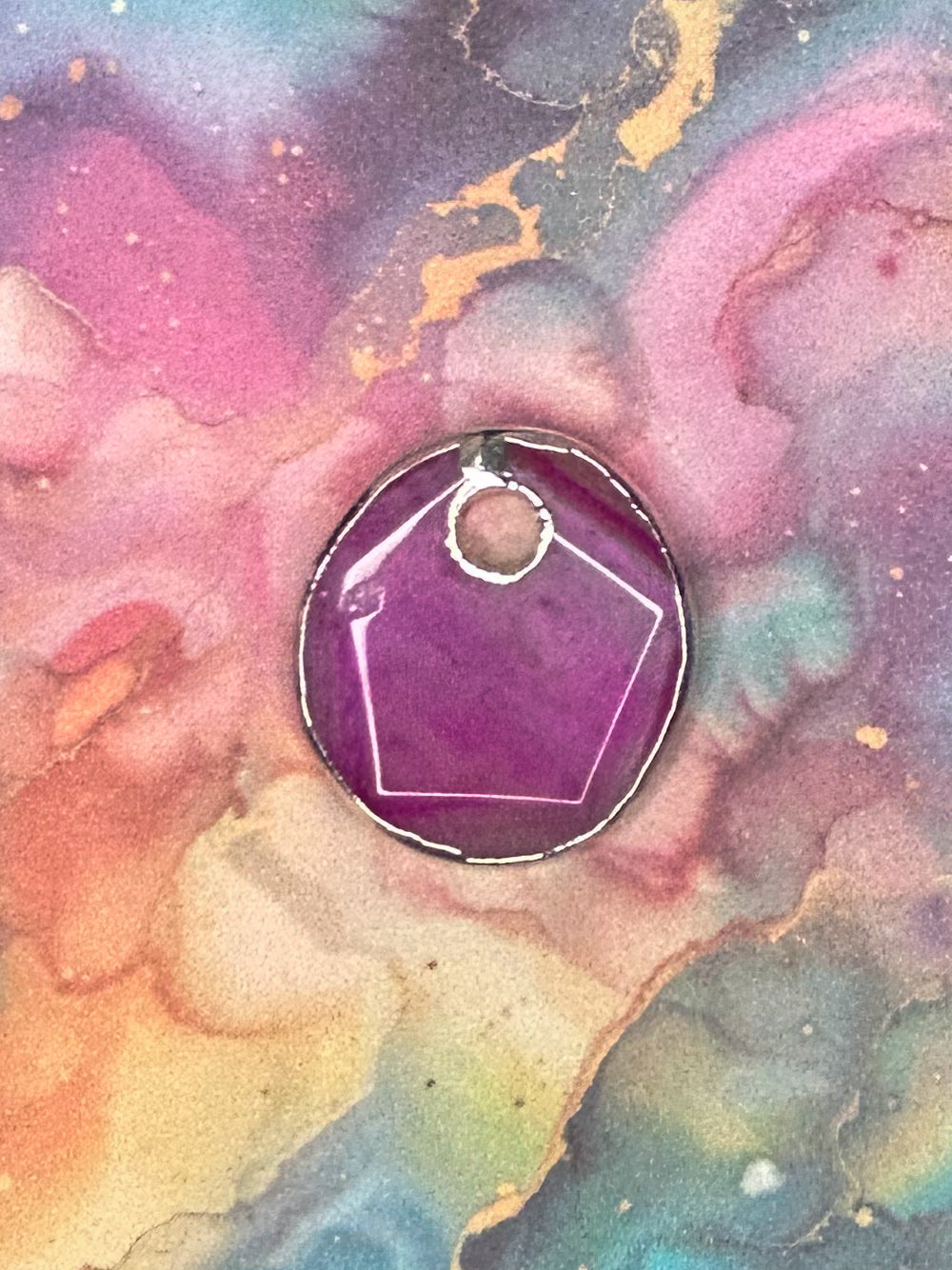 Agate Slice Pendant AS41