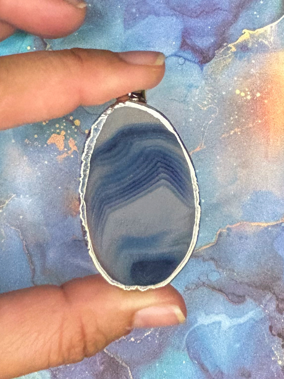 Agate Slice Pendant AS18