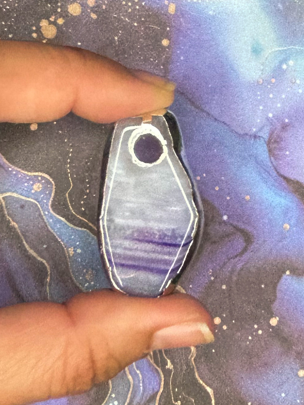 Agate Slice Pendant AS34