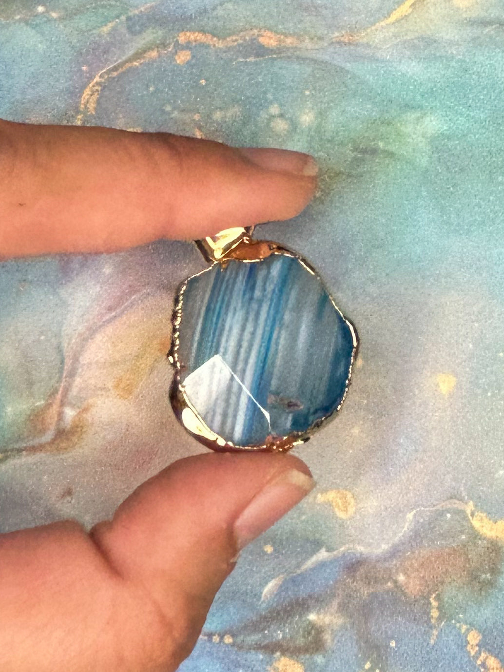 Agate Slice Pendant AS24