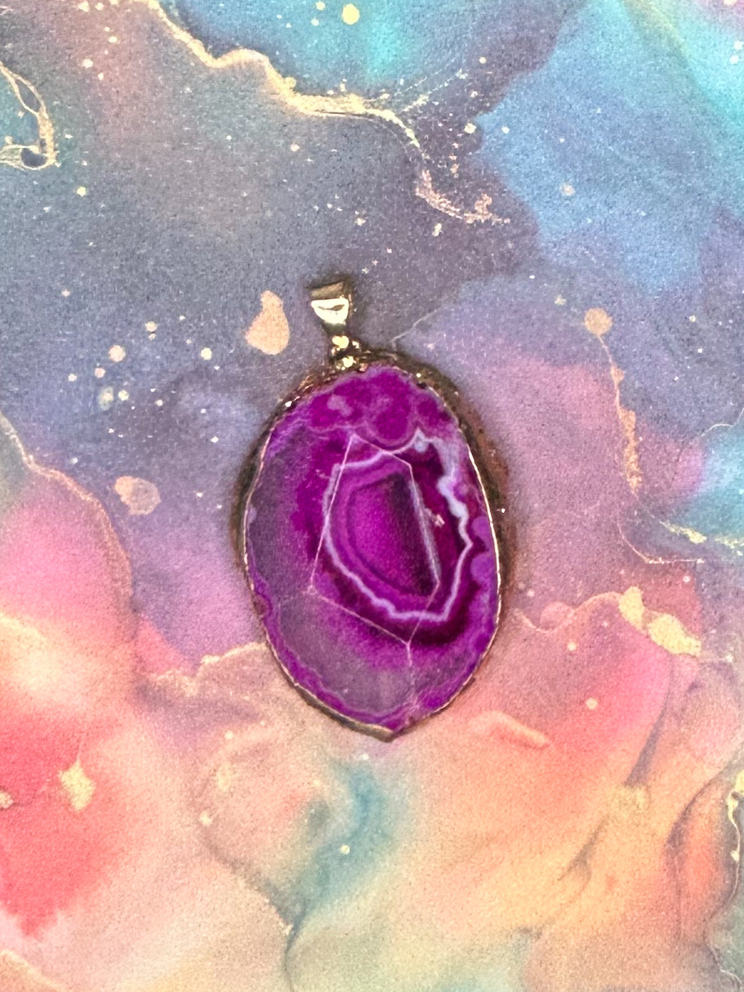 Agate Slice Pendant AS31