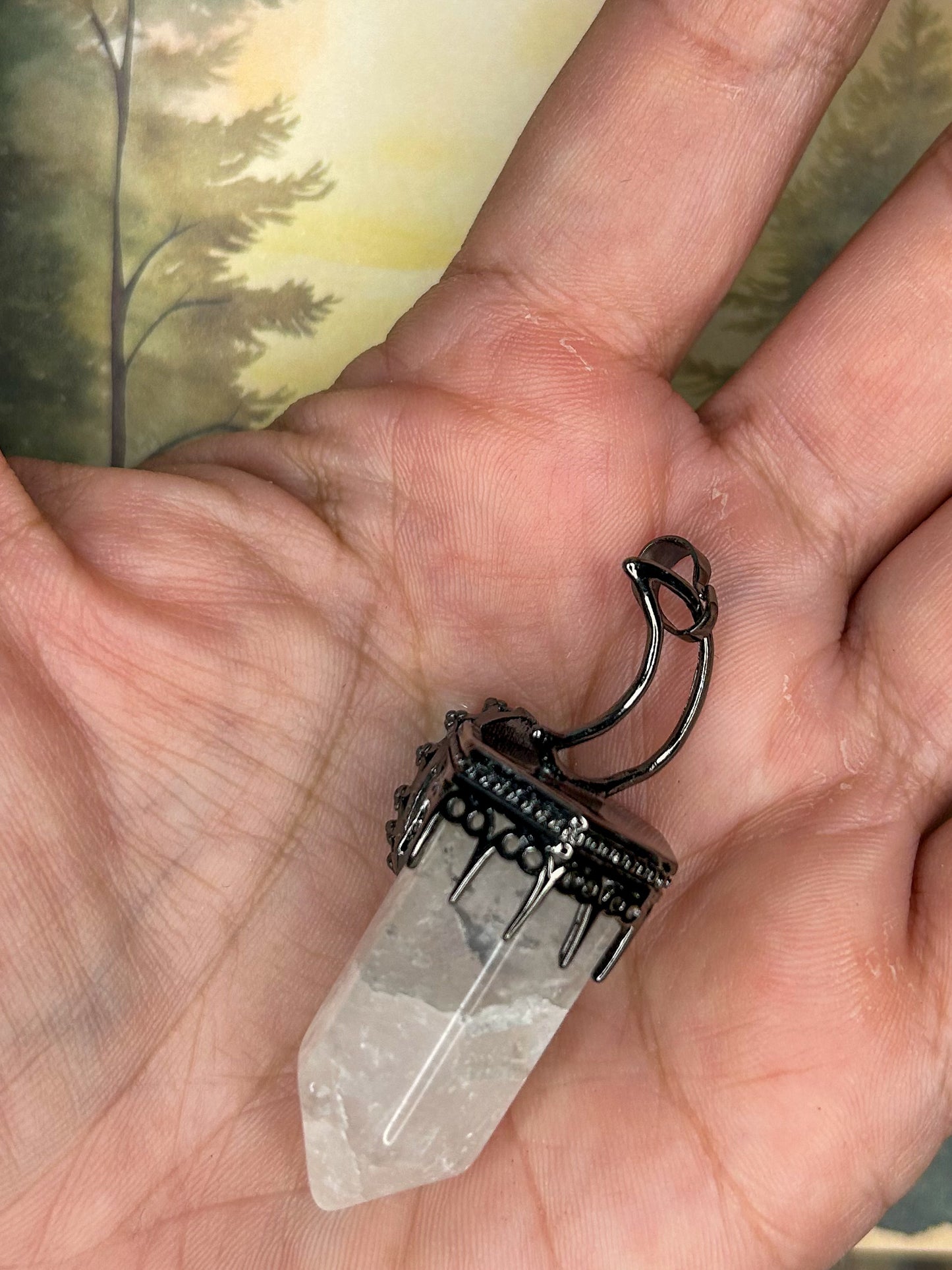 Clear Quartz Pendant QZ36