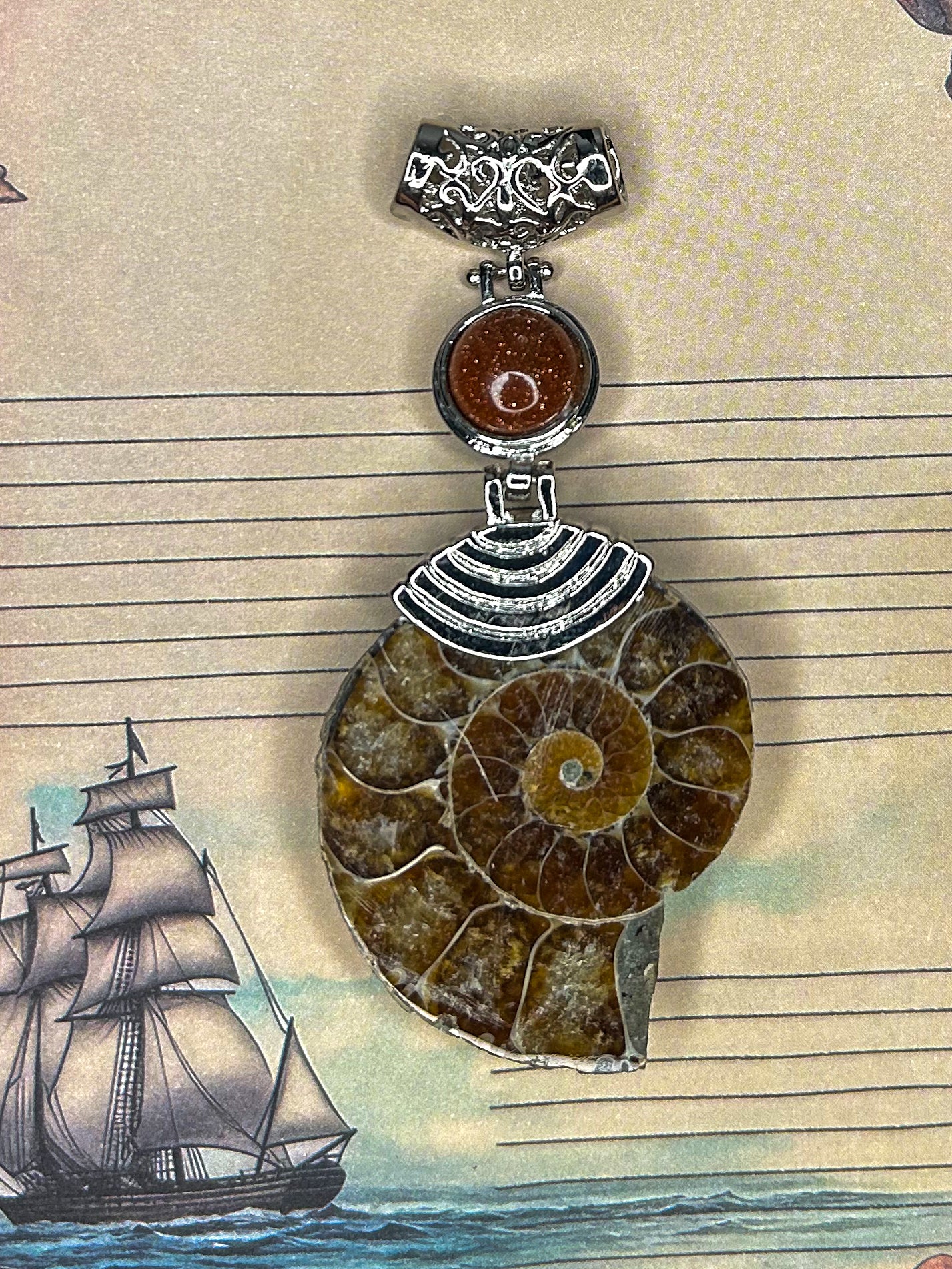 Ammonite Pendant AN13