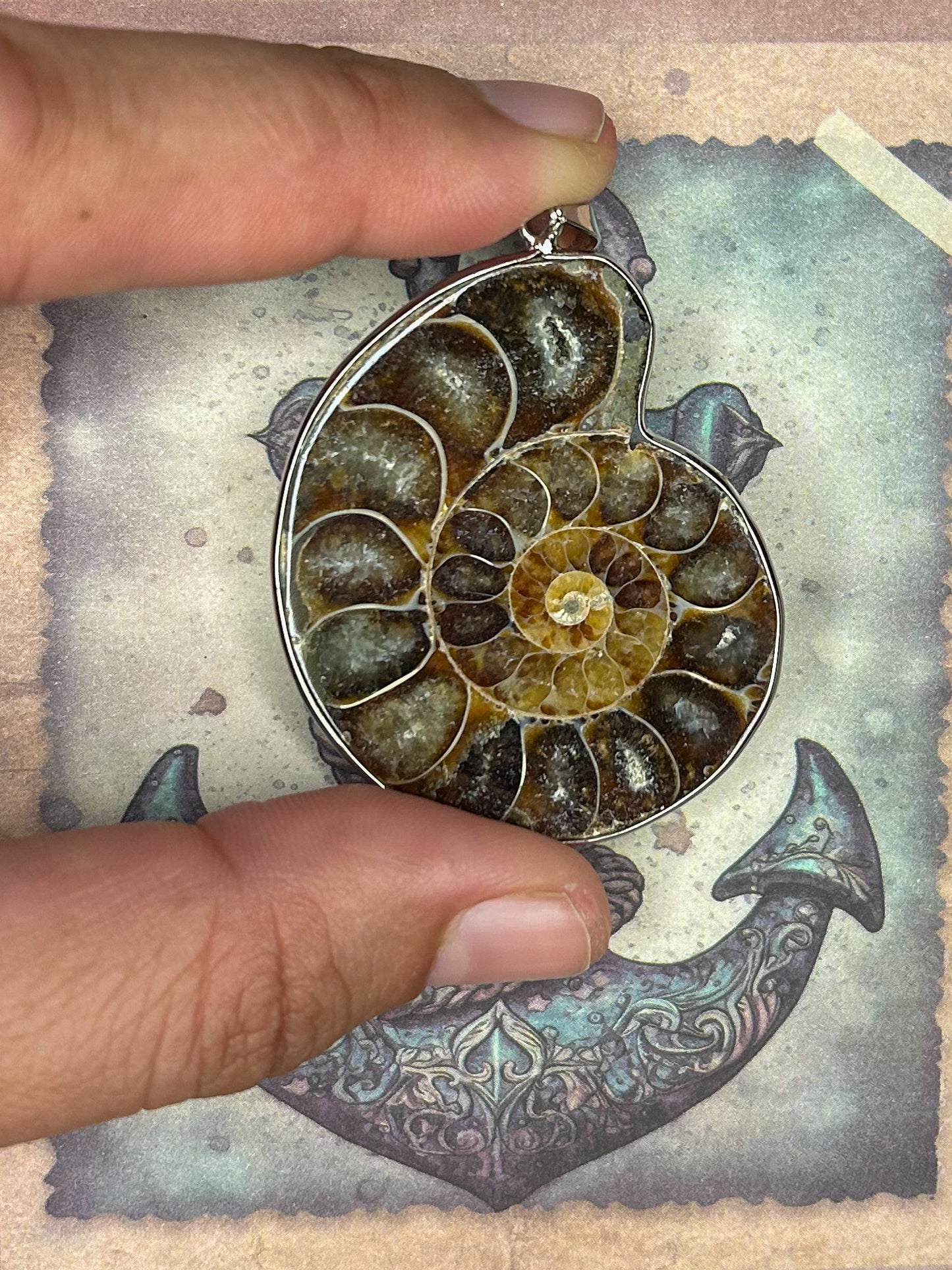 Ammonite Pendant AN03