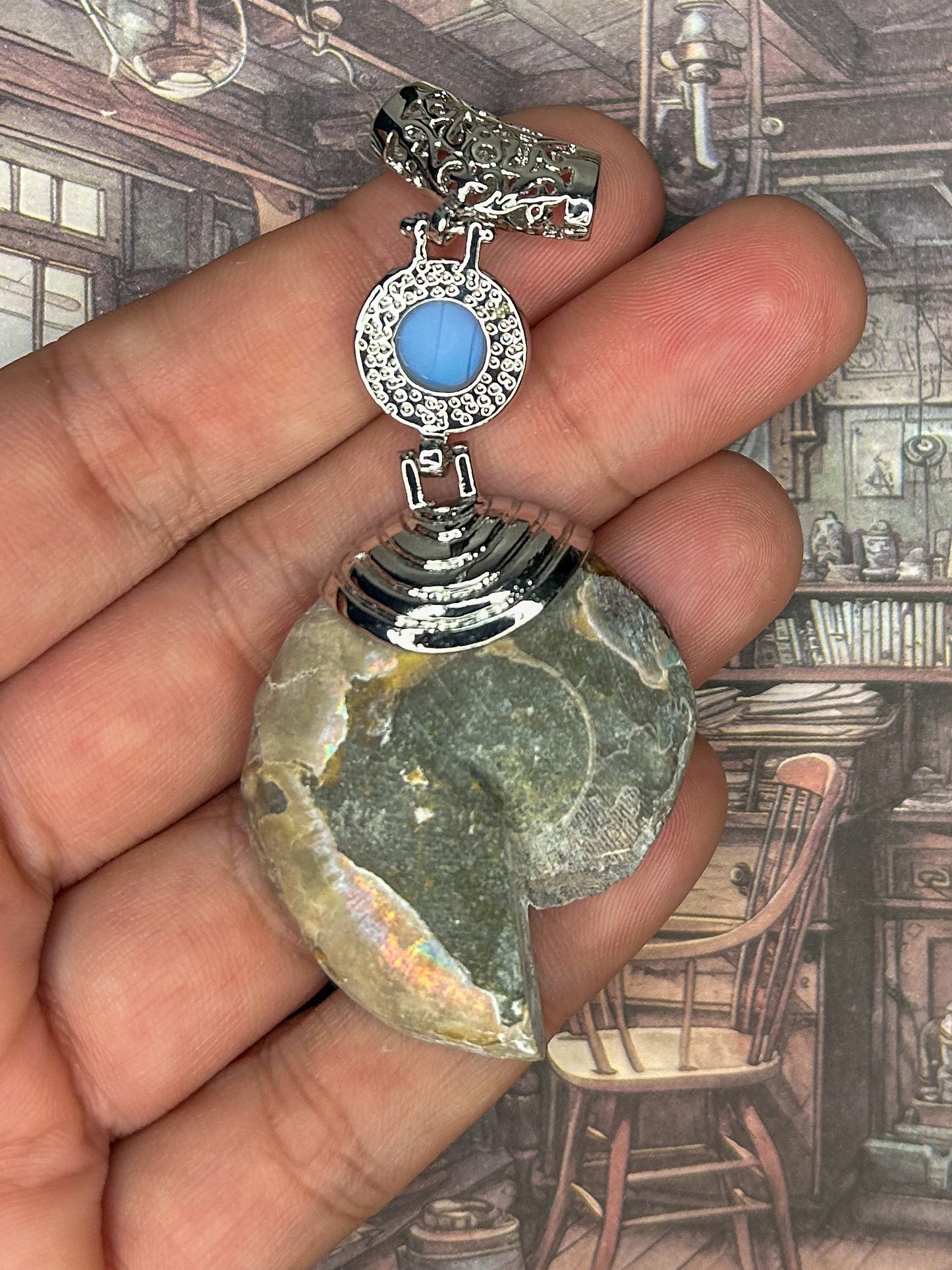 Ammonite Pendant AN15