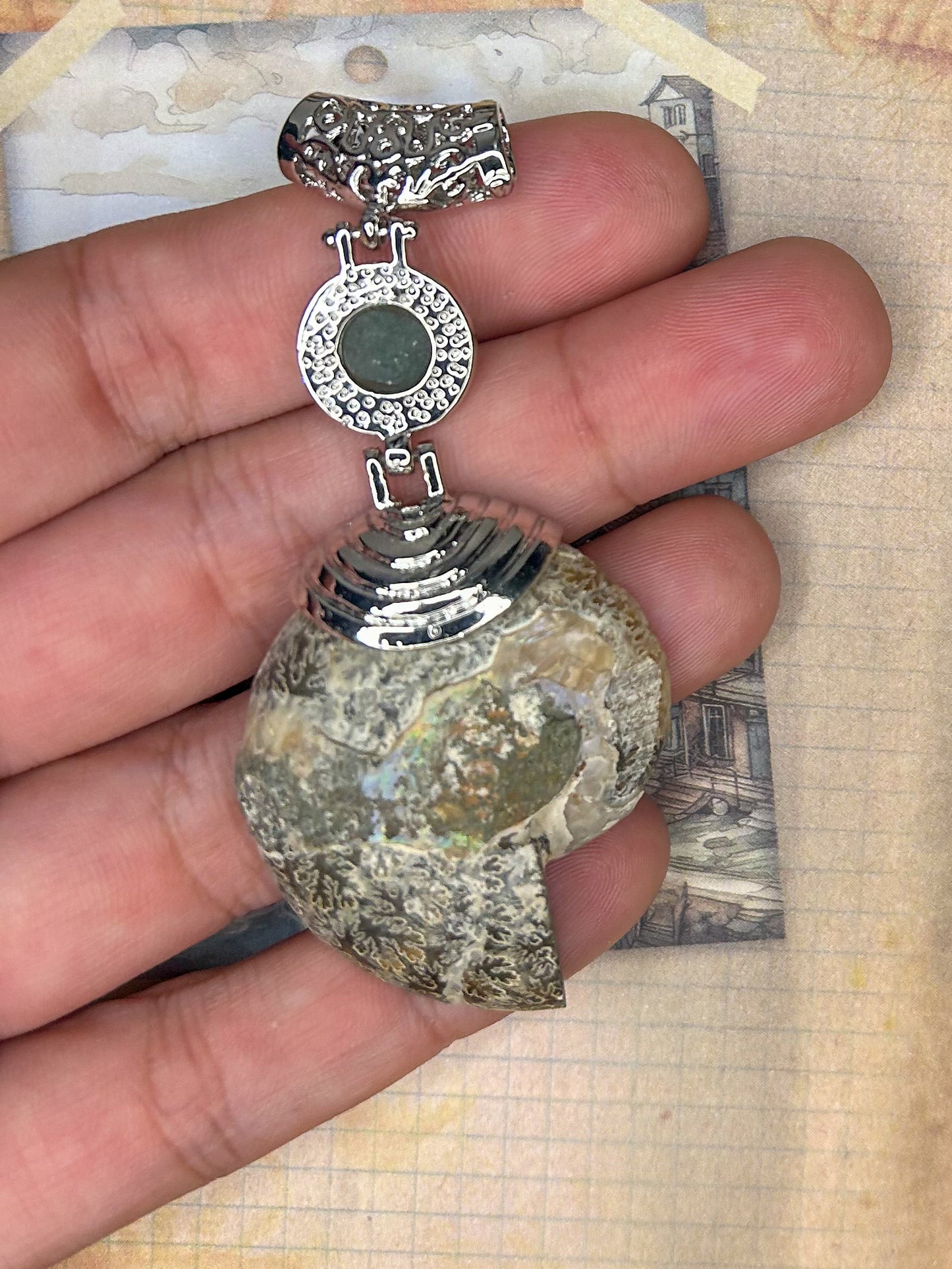 Ammonite Pendant AN19
