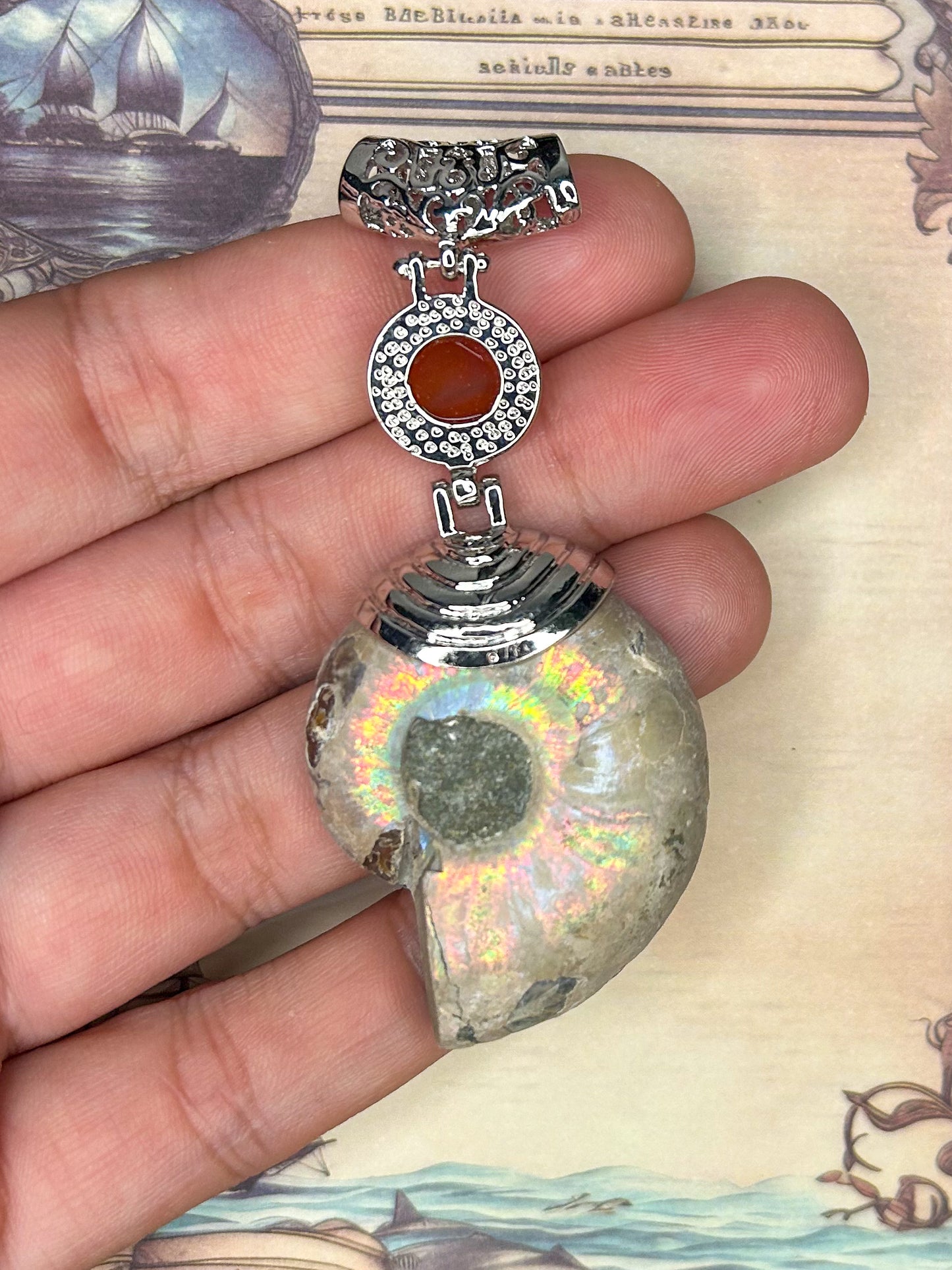 Ammonite Pendant AN18