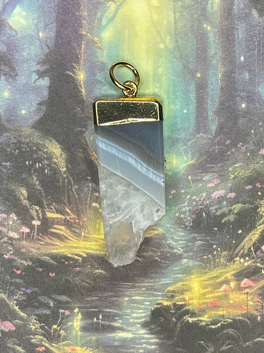 Agate Geode Pendant AG15