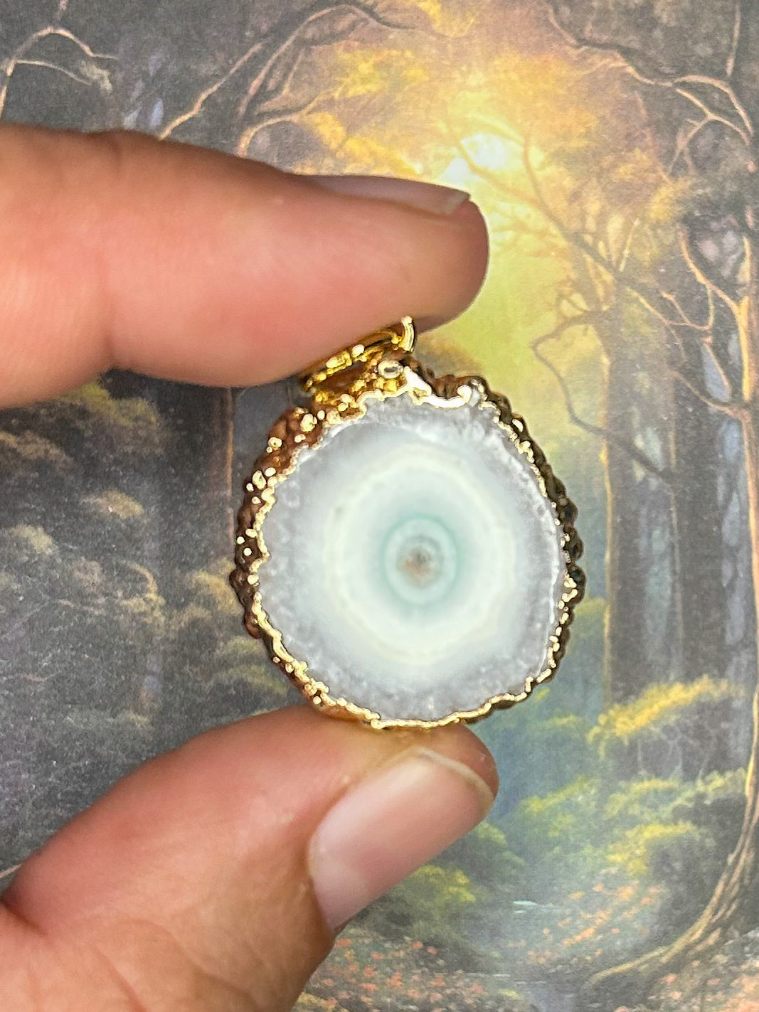 Agate Geode Pendant AG32