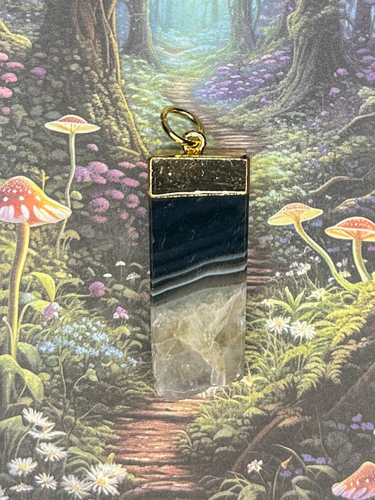 Agate Geode Pendant AG21