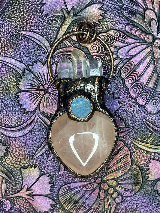 Rose Quartz Pendant RQ03