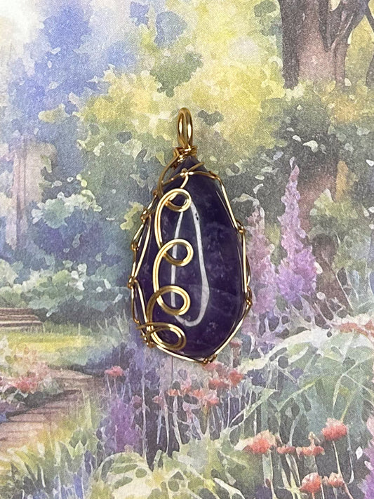 Amethyst Pendant 1AM05