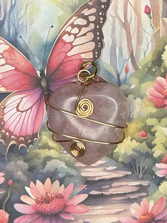 Rose Quartz Pendant 1RQ02