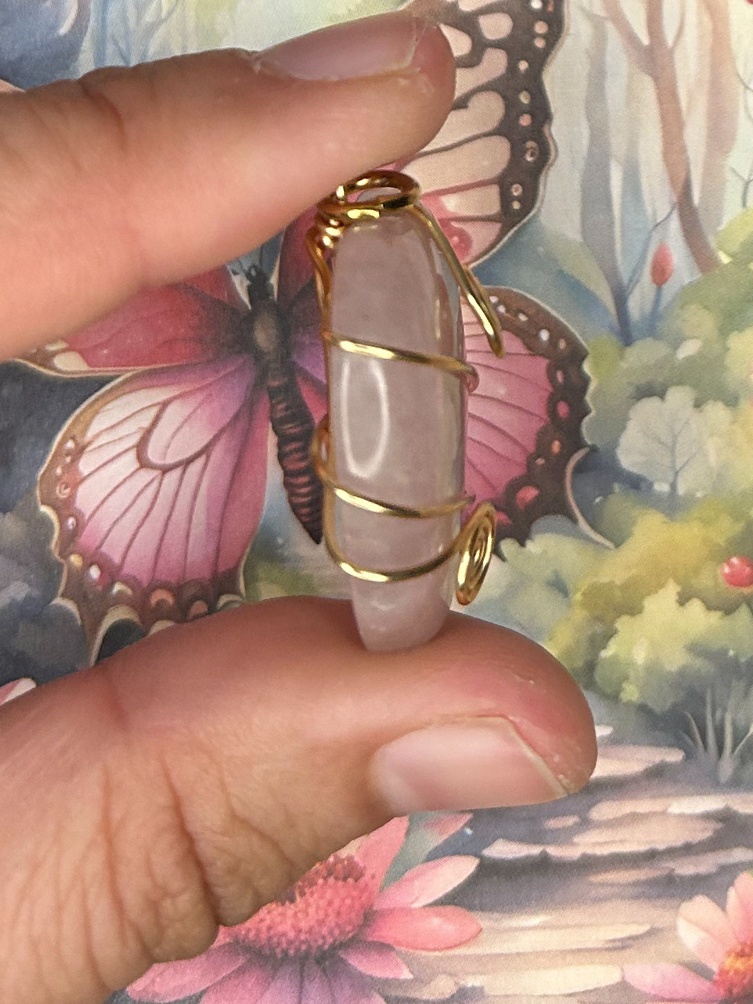 Rose Quartz Pendant 1RQ02