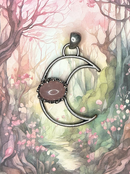 Rose Quartz Pendant 1RQ12
