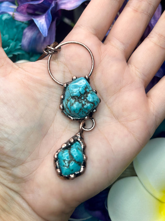 Turquoise Howlite Pendant TH06