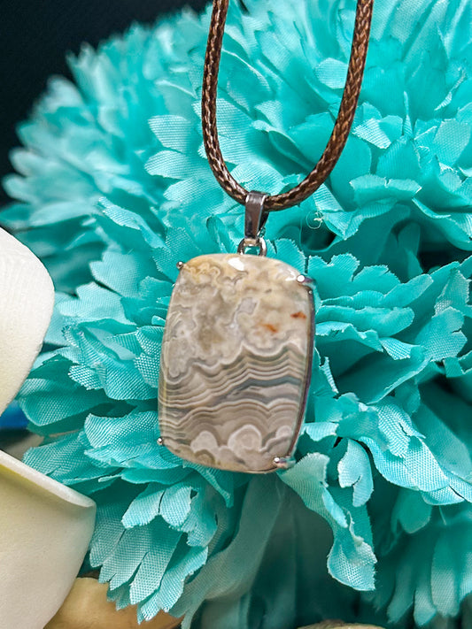 Crazy Lace Agate Pendant CL02
