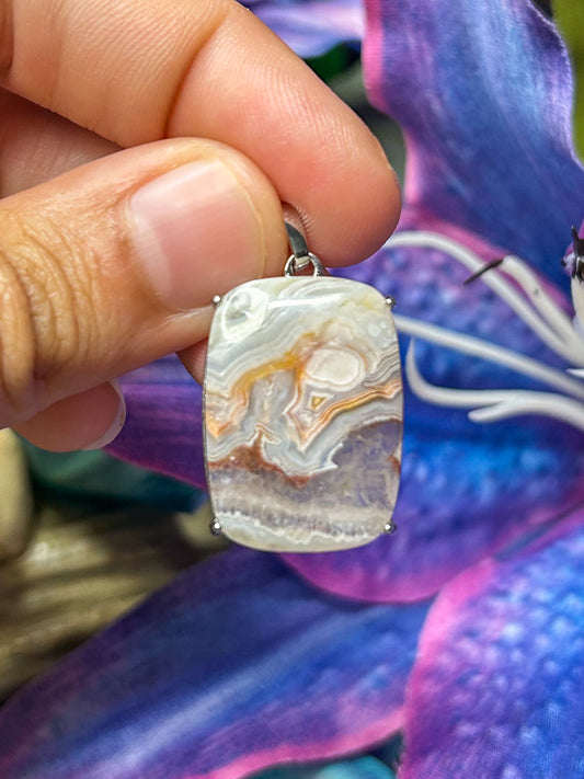 Crazy Lace Agate Pendant CL05