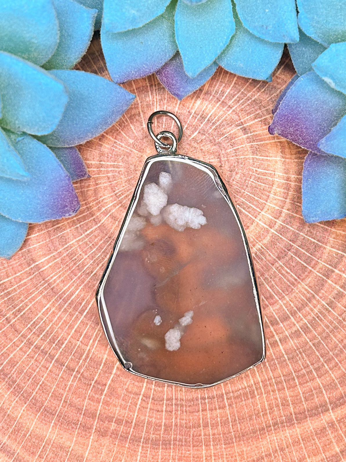 Cherry Blossom Agate Pendant CB10