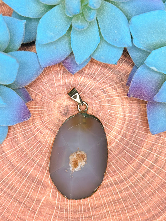 Cherry Blossom Agate Pendant CB17