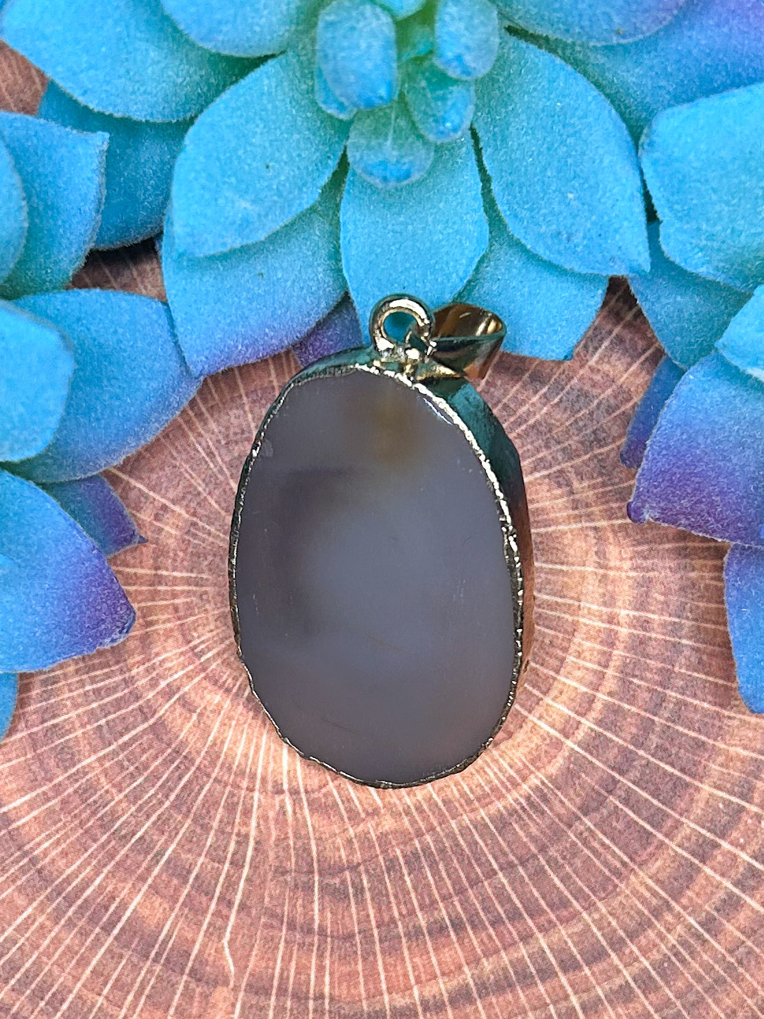 Cherry Blossom Agate Pendant CB17