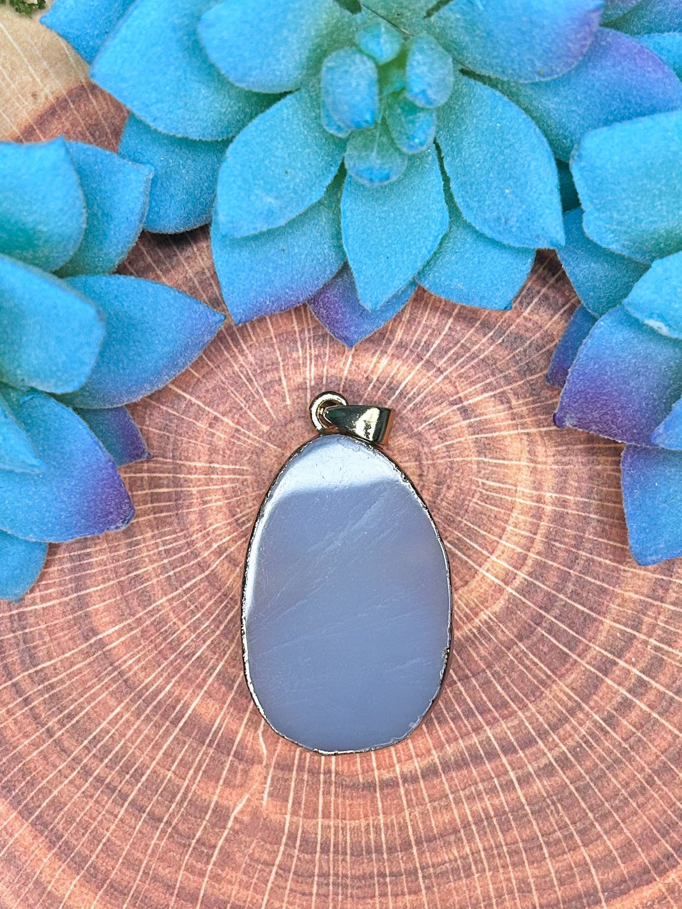 Cherry Blossom Agate Pendant CB20