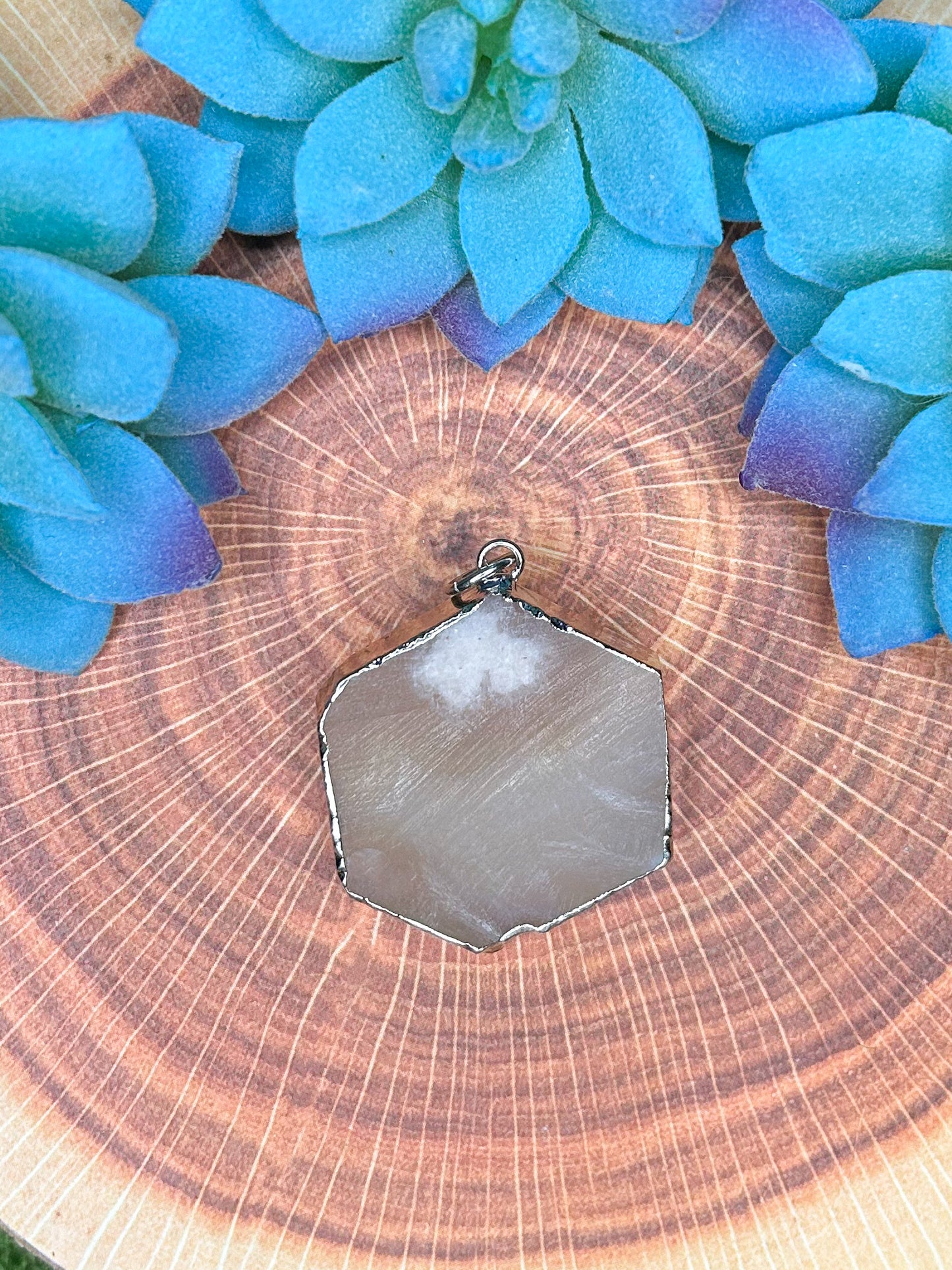 Cherry Blossom Agate Pendant CB21