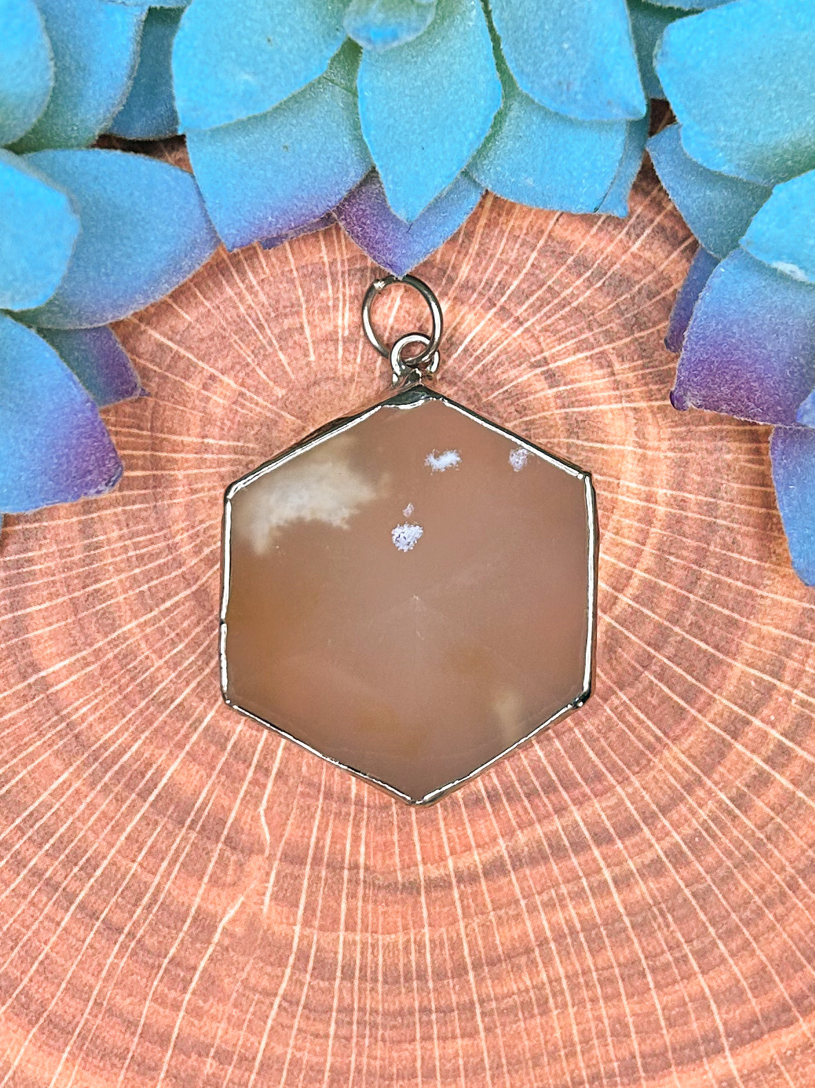 Cherry Blossom Agate Pendant CB29