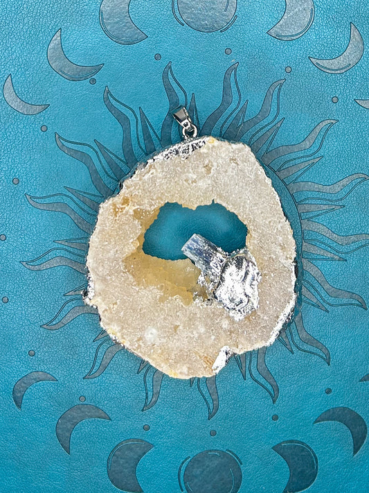 Agate Druzy Pendant DZ11