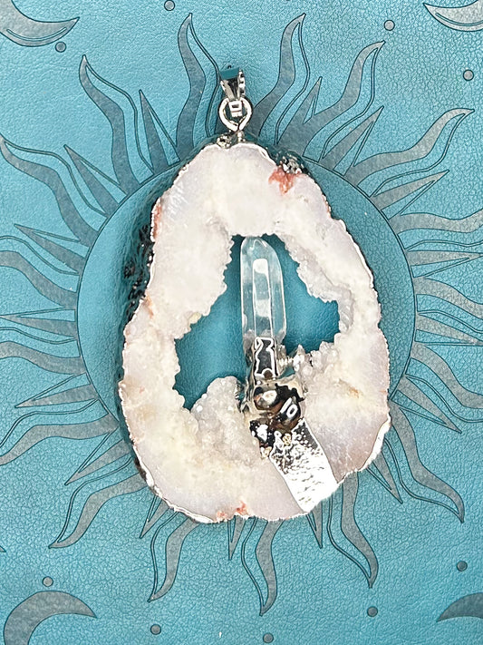 Agate Druzy Pendant DZ03