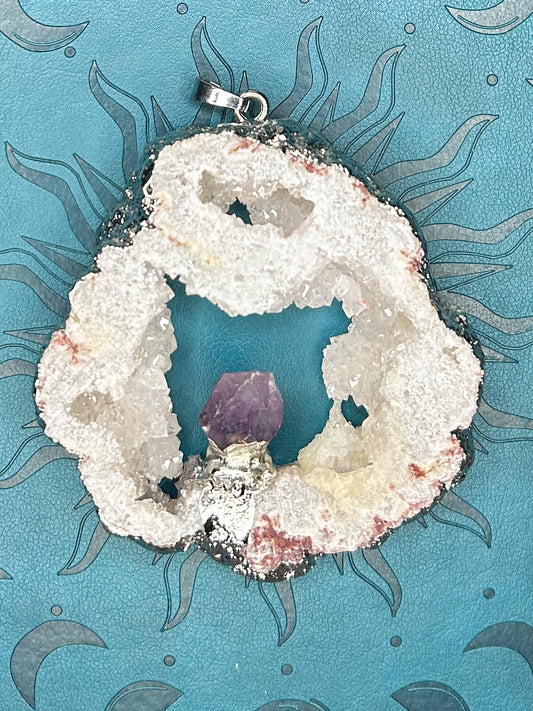 Agate Druzy Pendant DZ09