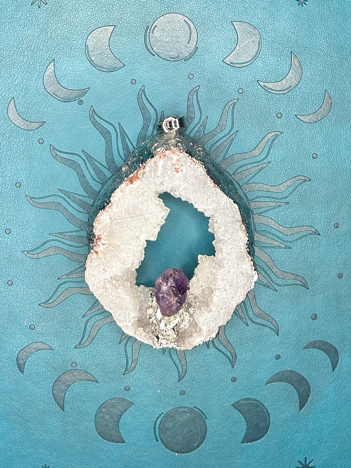 Agate Druzy Pendant DZ08