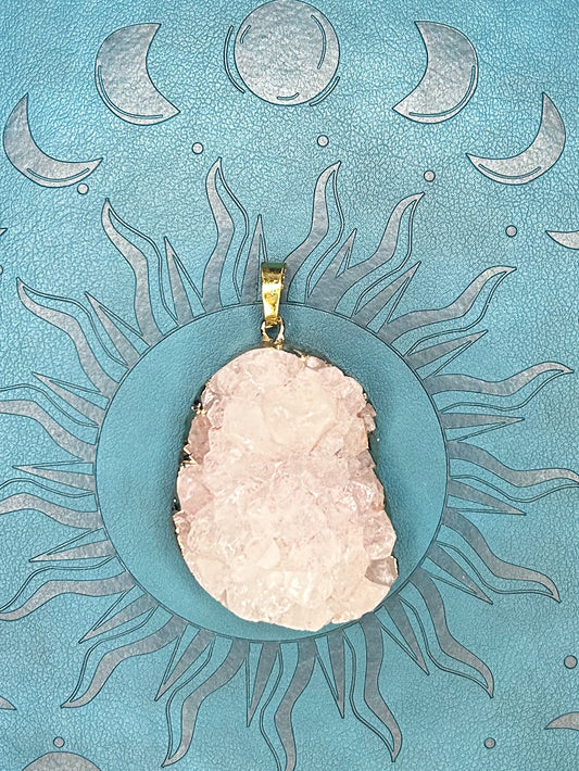 Agate Druzy Pendant DZ43
