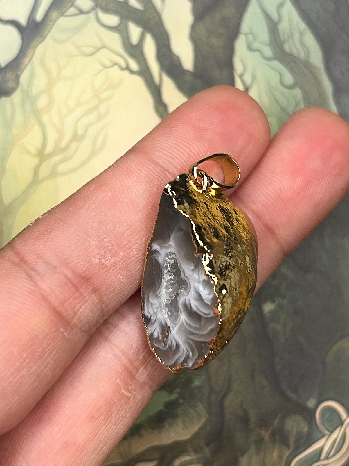 Agate Geode Pendant AG62