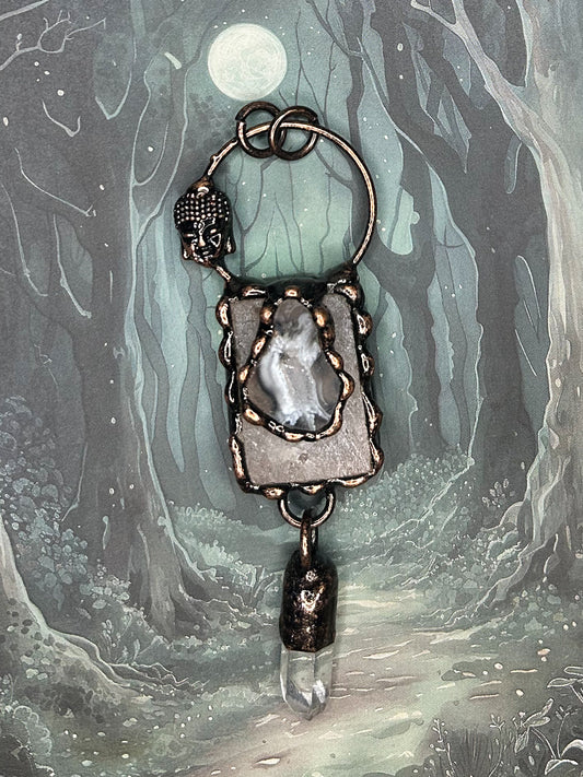 Agate Geode Pendant AG09